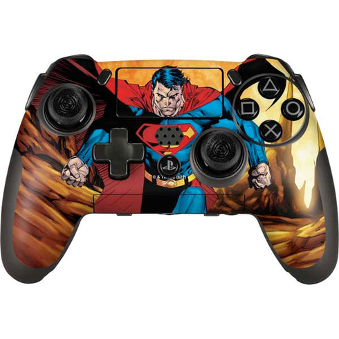 DC Comics Superman Action Pose Art By Jim Lee PlayStation Scuf Vantage 2 Controller Skin